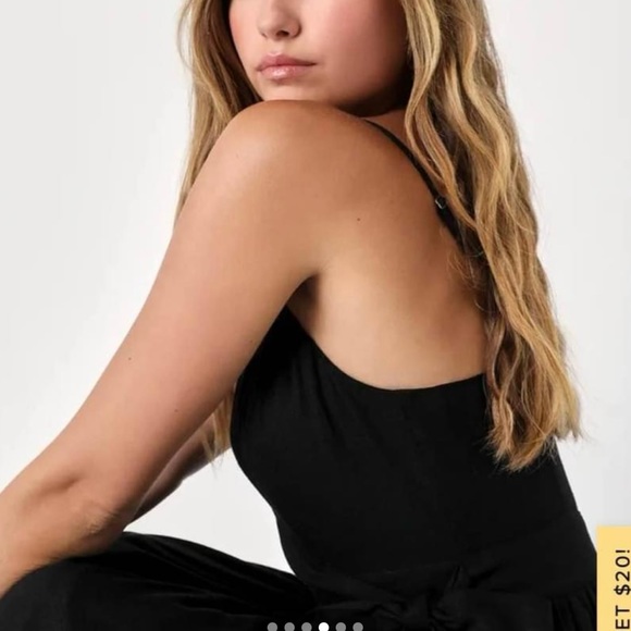 Lulus NWT black wrap dress - Picture 3 of 3